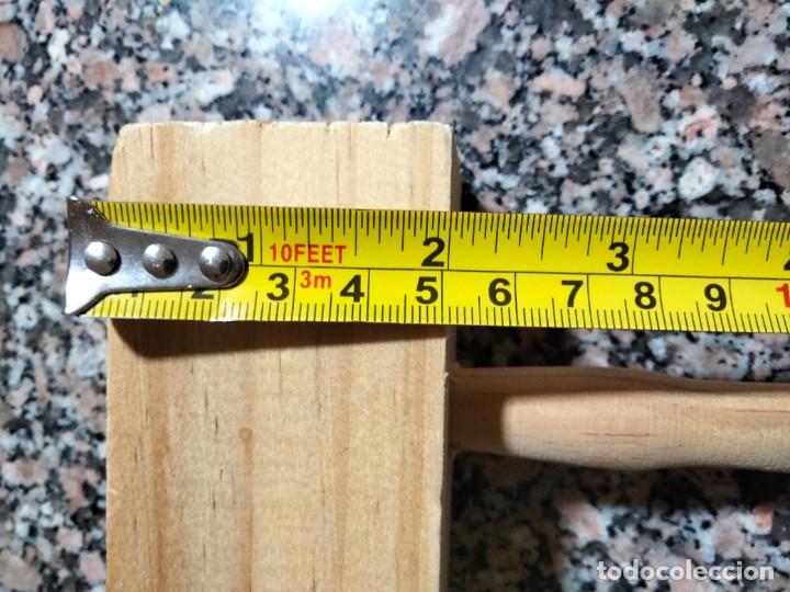 Antig&uuml;edades: ANTIGUO MARTILLO DE CARNICERO TODO DE MADERA - Foto 7