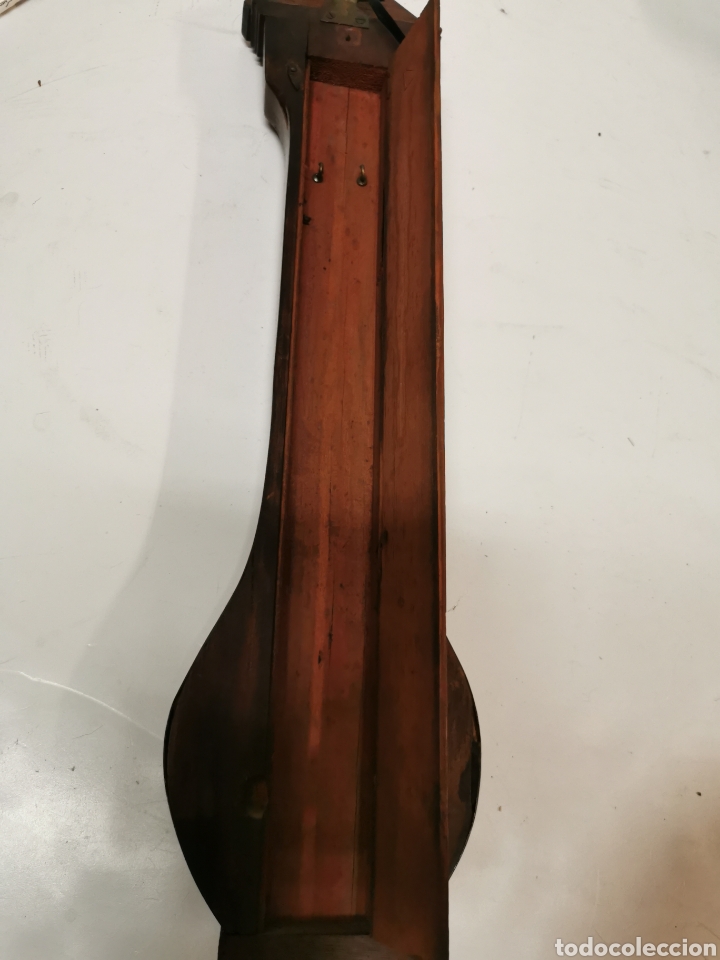 Antig&uuml;edades: Term&oacute;metro madera marqueter&iacute;a - Foto 2