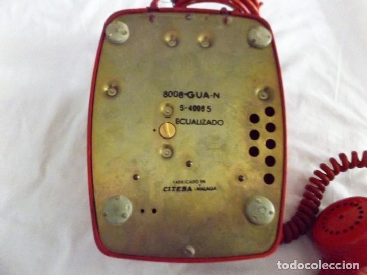 Tel&eacute;fonos: telefono de color rojo - Foto 4