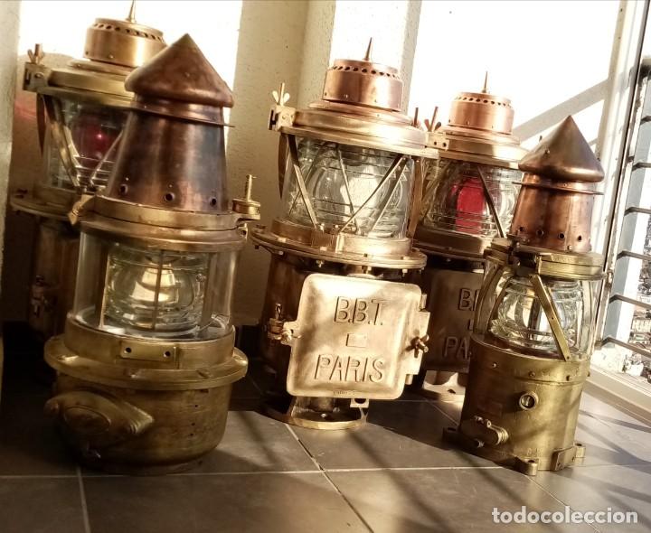 Antig&uuml;edades: faro baliza franc&eacute;s data 1900 - Foto 15