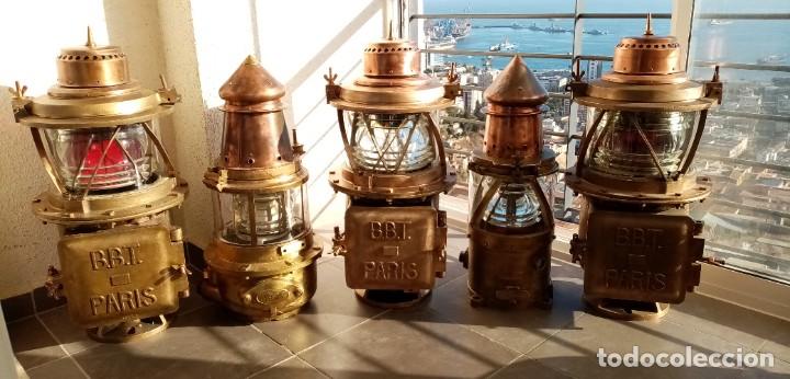 Antig&uuml;edades: faro baliza franc&eacute;s data 1900 - Foto 16