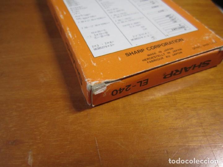 Antig&uuml;edades: Calculadora Solar Sharp Elsi Mate EL-240 con Caja - Foto 10