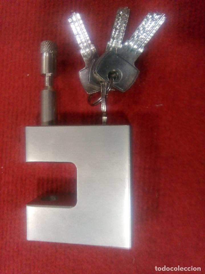 Antig&uuml;edades: CANDADO SEGURIDAD INOX. - Foto 5