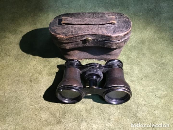 Antig&uuml;edades: PRISMATICOS CON ESTUCHE S.XIX - Foto 1