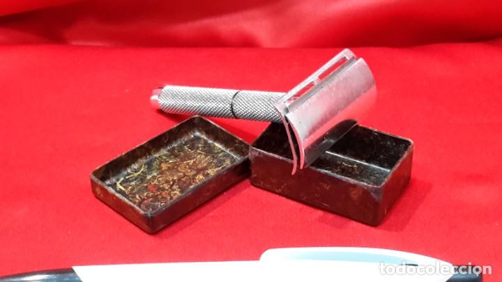 Antig&uuml;edades: ESTUCHE DE BAQUELITA CON CUCHILLA DE AFEITAR. - Foto 6