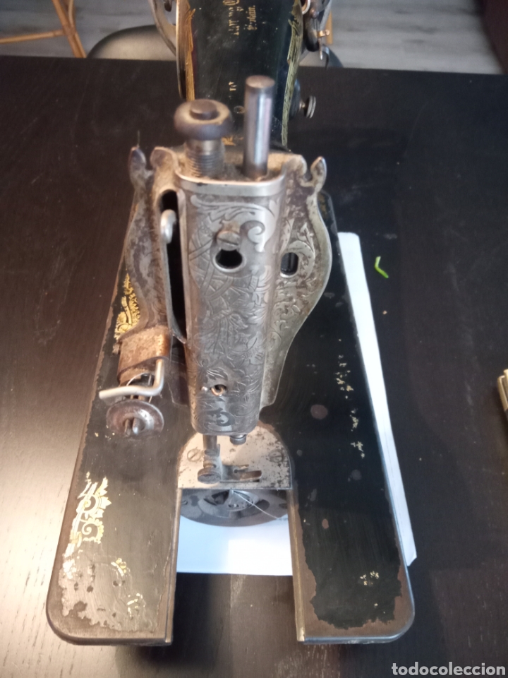Antig&uuml;edades: Maquina coser Singer Esfinge - Foto 3