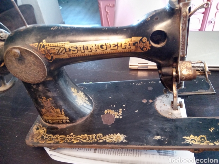 Antig&uuml;edades: Maquina coser Singer Esfinge - Foto 4