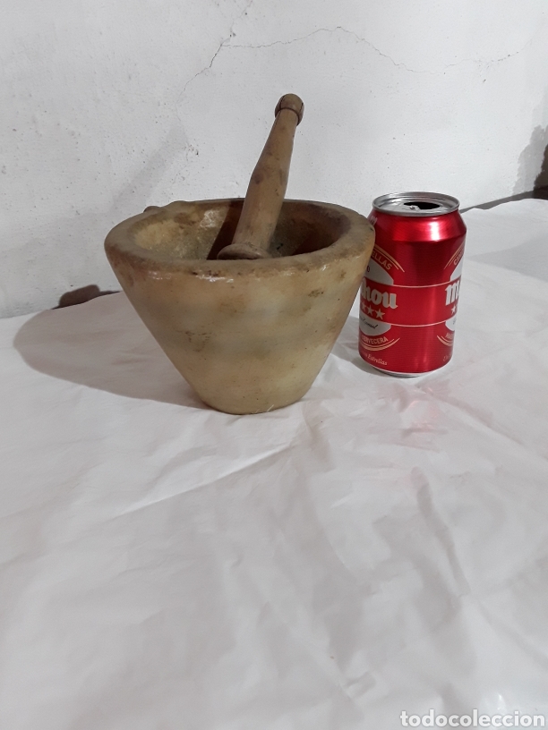 Antig&uuml;edades: Mortero de farmacia en alabastro - Foto 7