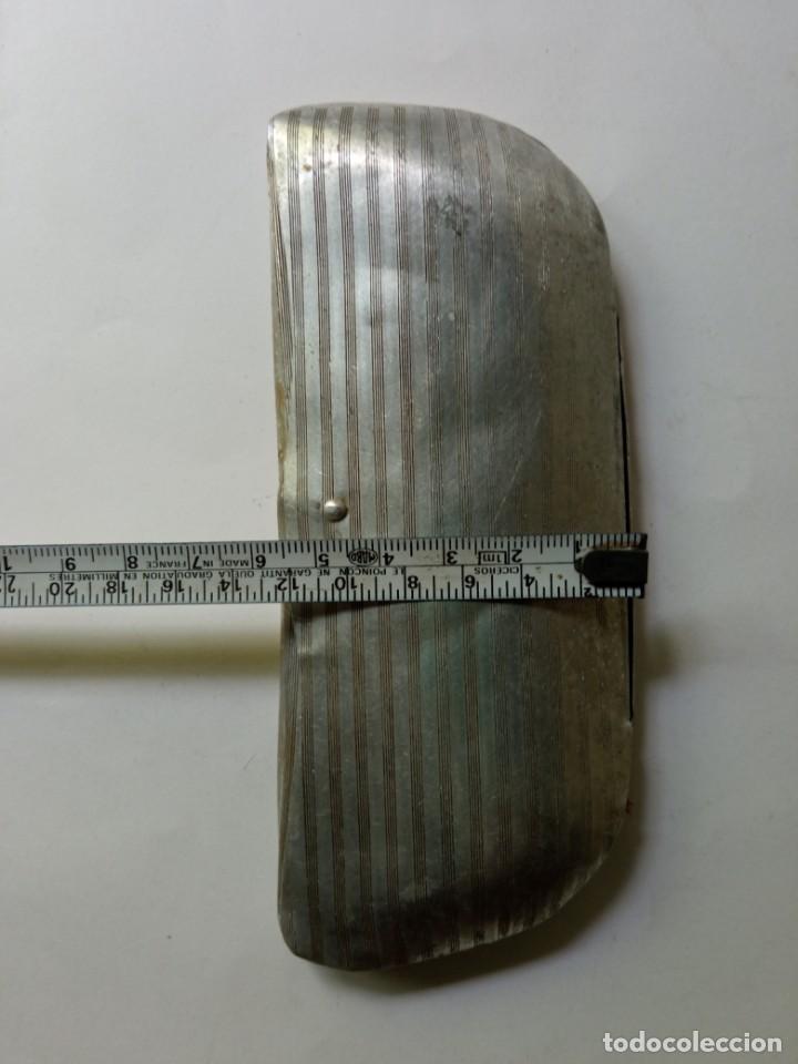 Antig&uuml;edades: FUNDA DE ALUMINIO PARA GAFAS PLANAS ANTIGUA - Foto 4