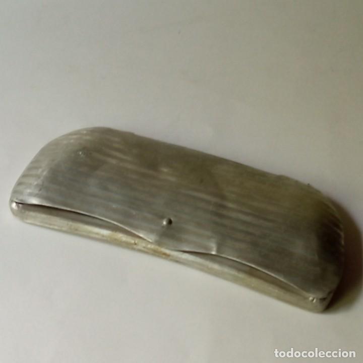 Antig&uuml;edades: FUNDA DE ALUMINIO PARA GAFAS PLANAS ANTIGUA - Foto 10