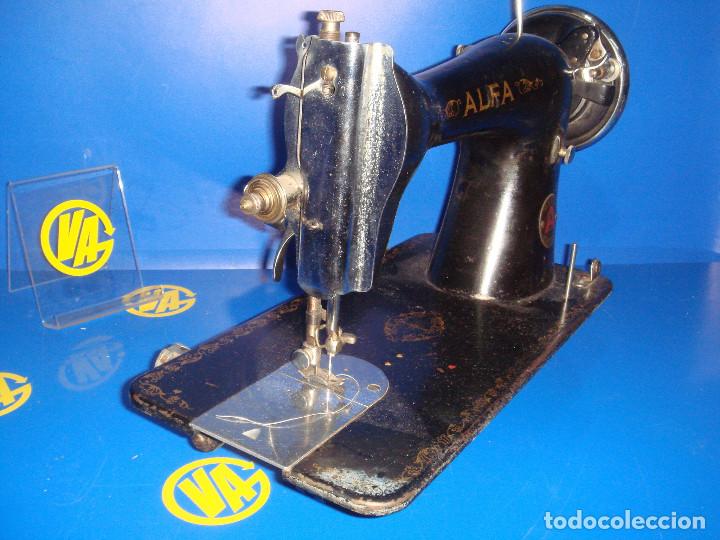Antig&uuml;edades: M&aacute;quina de coser Alfa mod. 47 - Foto 4
