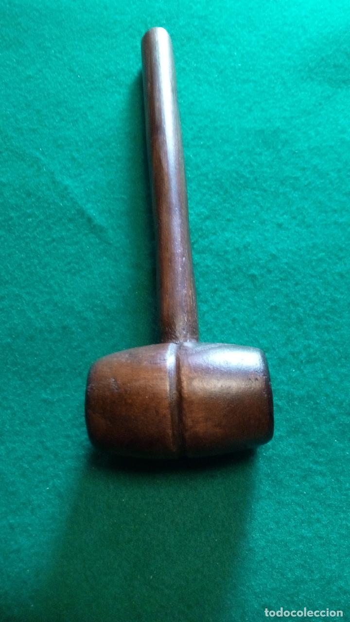 Antig&uuml;edades: DOS PEQUE&Ntilde;AS MAZAS DE MADERA - Foto 2