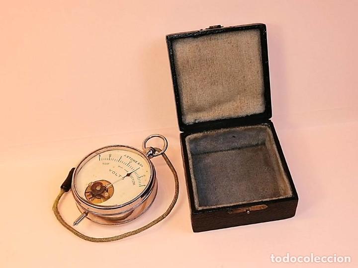 Antig&uuml;edades: VOLT&Iacute;METRO DE BOLSILLO EN SU ESTUCHE VBE4 - Foto 1