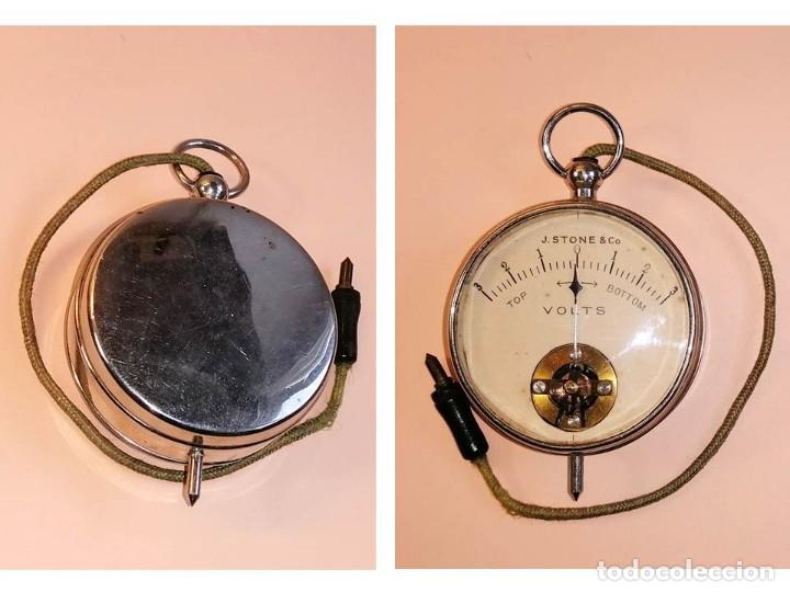 Antig&uuml;edades: VOLT&Iacute;METRO DE BOLSILLO EN SU ESTUCHE VBE4 - Foto 2