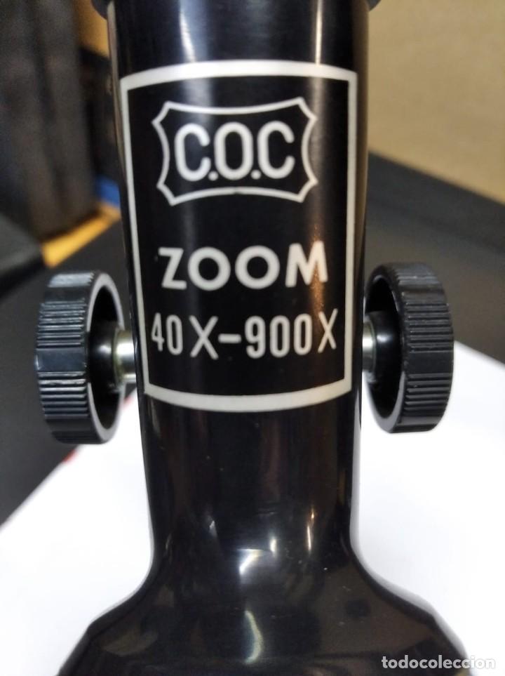 Antig&uuml;edades: MICROSCOPIO MARCA COC 40-900x - Foto 10