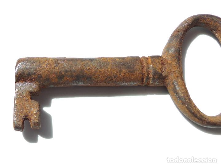 Antig&uuml;edades: LLAVE DE FORJA. COLECCI&Oacute;N. HUECA.- 7 CM DE LARGO - Foto 6