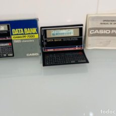 Antigüedades: CASIO PF 7000 DATA BANK COMPUTER. AGENDA, CALCULADORA. CAJA Y MANUAL. JAPAN 1983. NUEVA FUNCIONANDO. Lote 331940103