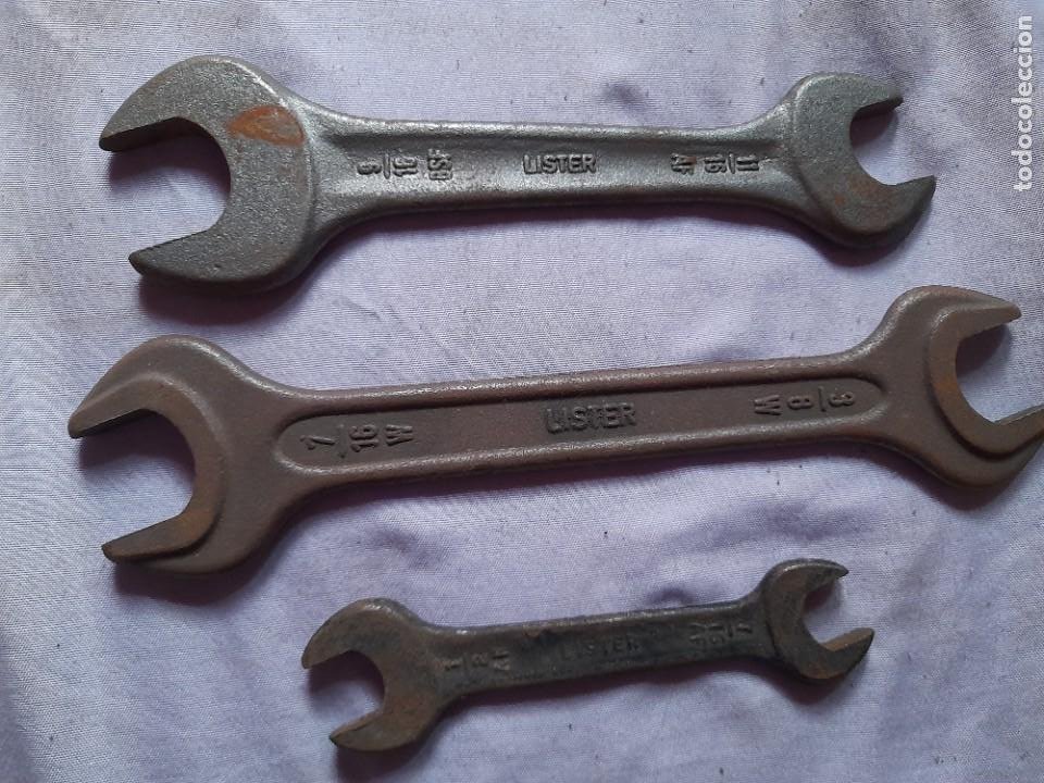 antiguo lote 3 herramienta llave fija lister en - Buy Antique professional  mechanics tools on todocoleccion