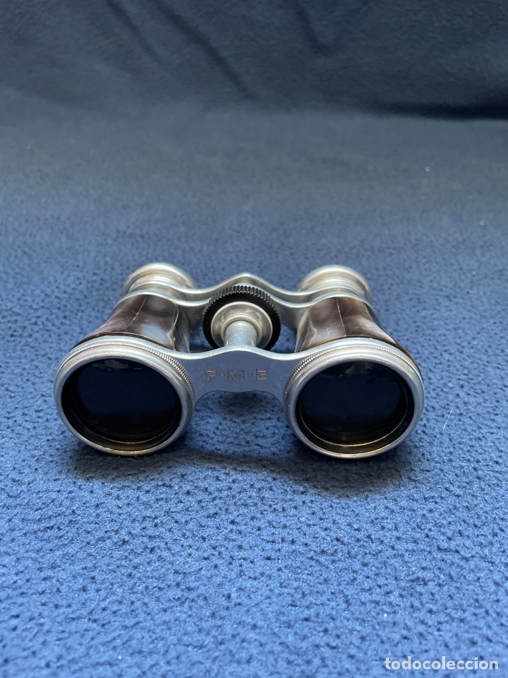 Antig&uuml;edades: Binocular siglo XIX de n&aacute;car - Foto 2