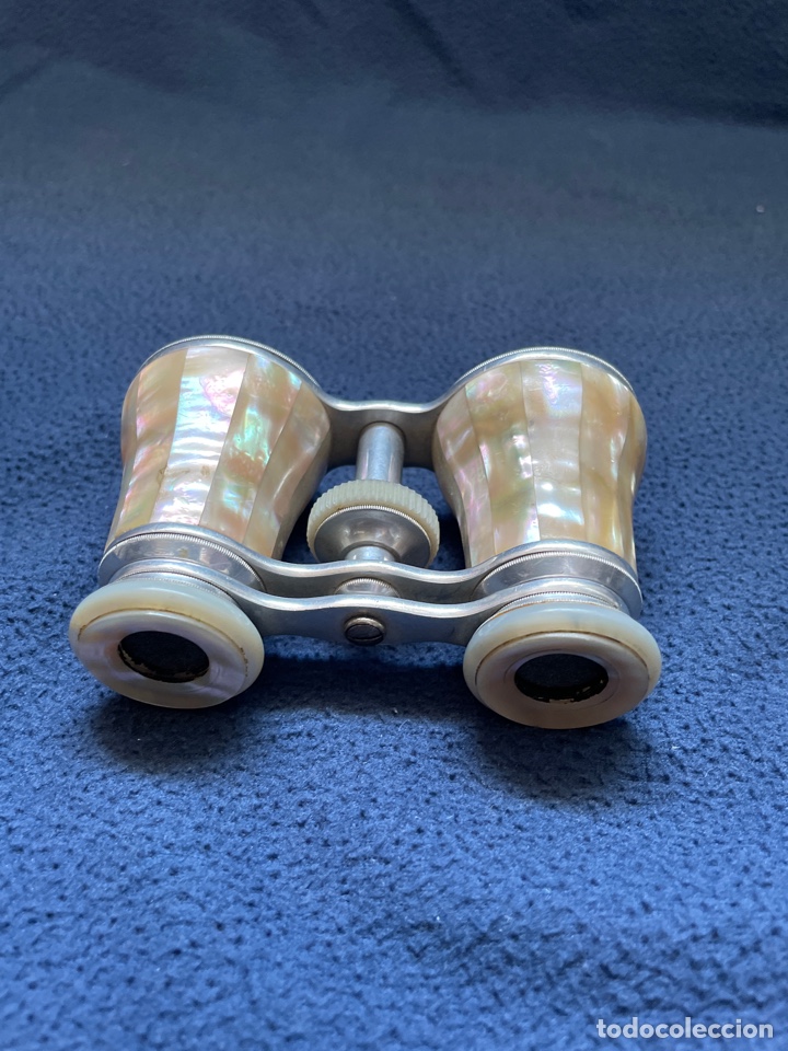 Antig&uuml;edades: Binocular siglo XIX de n&aacute;car - Foto 2