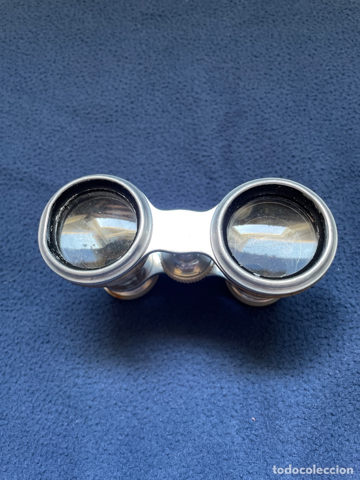 Antig&uuml;edades: Binocular siglo XIX de n&aacute;car - Foto 5
