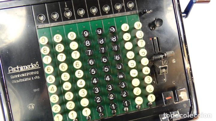 Antig&uuml;edades: CALCULADORA ARCHIMEDES K A&Ntilde;O 1930 ADDING MACHINE RECHENMASCHINE - Foto 4