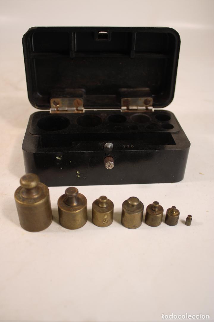 Antig&uuml;edades: juego con 7 pesas ponderales de bronce - Foto 7