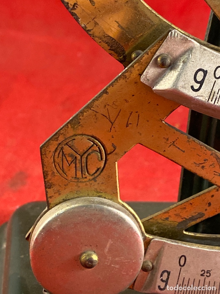 Antig&uuml;edades: Pesa cartas antiguo - Foto 4