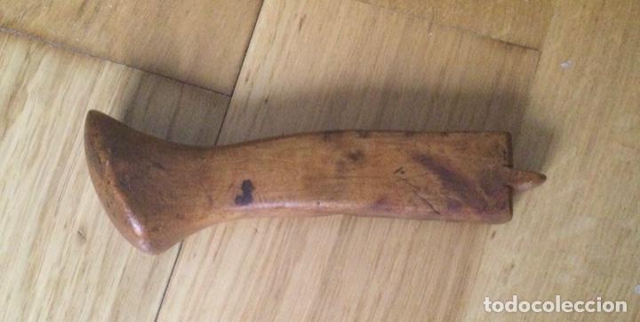 Antig&uuml;edades: ANTIGUO MANGO DE MADERA PARA HERRAMIENTA DE CARPINTERO - Foto 1