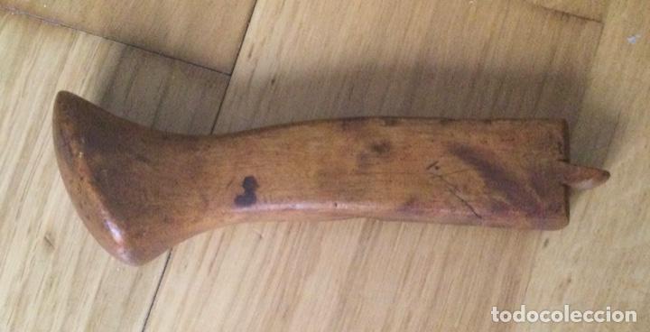Antig&uuml;edades: ANTIGUO MANGO DE MADERA PARA HERRAMIENTA DE CARPINTERO - Foto 2
