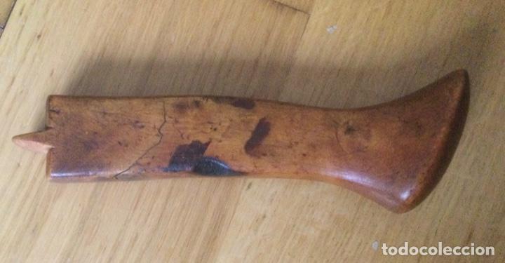 Antig&uuml;edades: ANTIGUO MANGO DE MADERA PARA HERRAMIENTA DE CARPINTERO - Foto 4