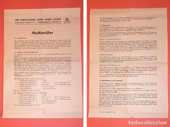 Antig&uuml;edades: POL&Iacute;METRO MULTIPR&Uuml;FER RFT - Foto 6