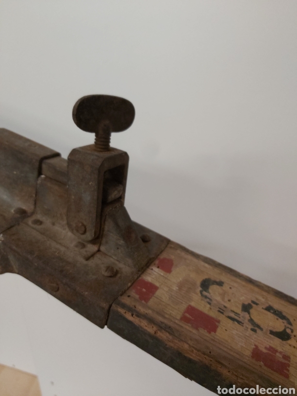Antig&uuml;edades: Antigua Regla topograf&iacute;a madera - Foto 6