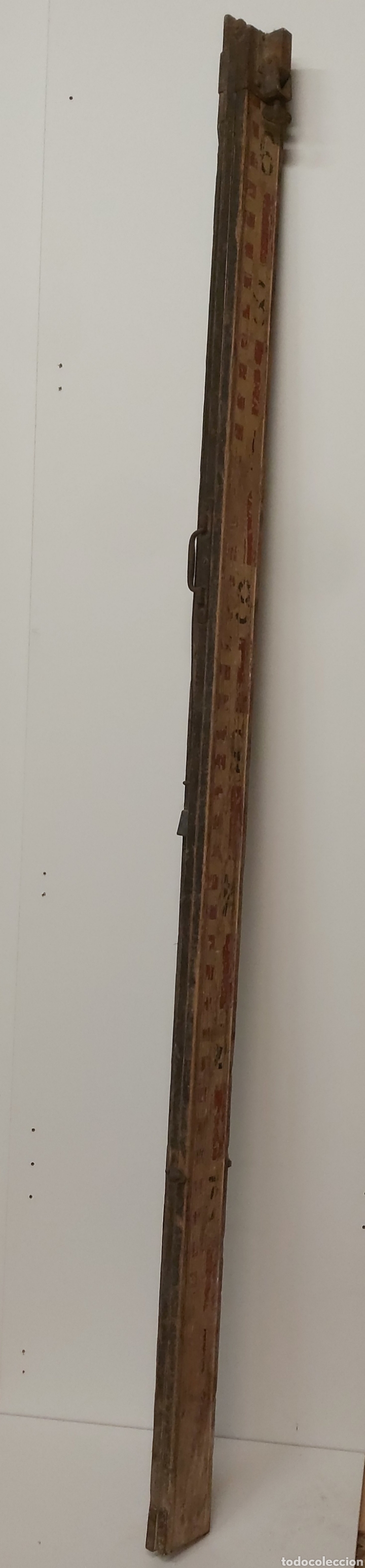 Antig&uuml;edades: Antigua Regla topograf&iacute;a madera - Foto 1