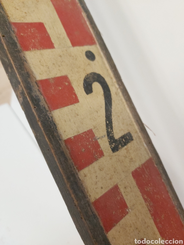 Antig&uuml;edades: Antigua Regla topograf&iacute;a madera - Foto 7