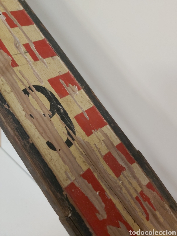 Antig&uuml;edades: Antigua Regla topograf&iacute;a madera - Foto 8