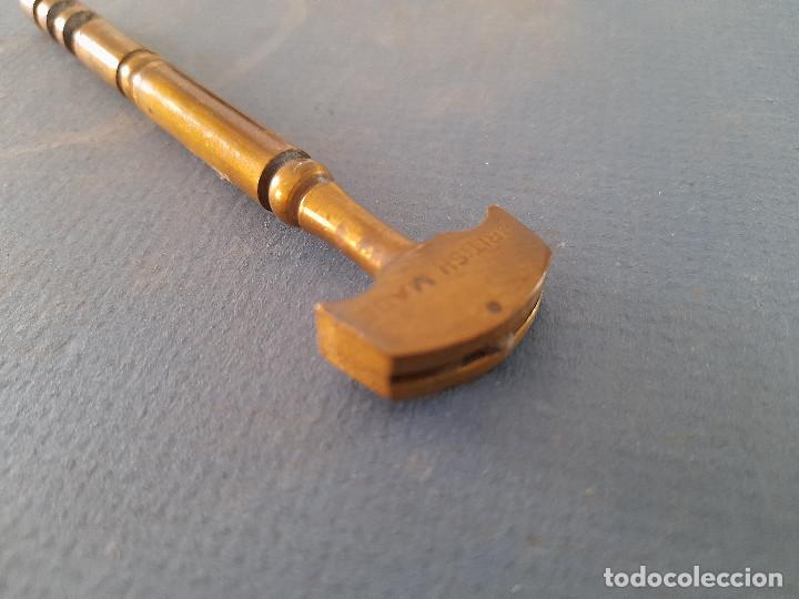 Antig&uuml;edades: cortacristales britanico de laton, 11cm aprox - Foto 3