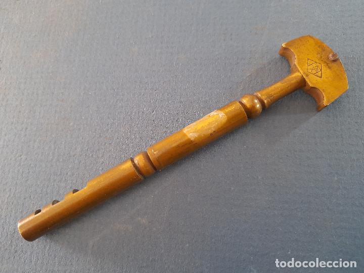 Antig&uuml;edades: cortacristales britanico de laton, 11cm aprox - Foto 4