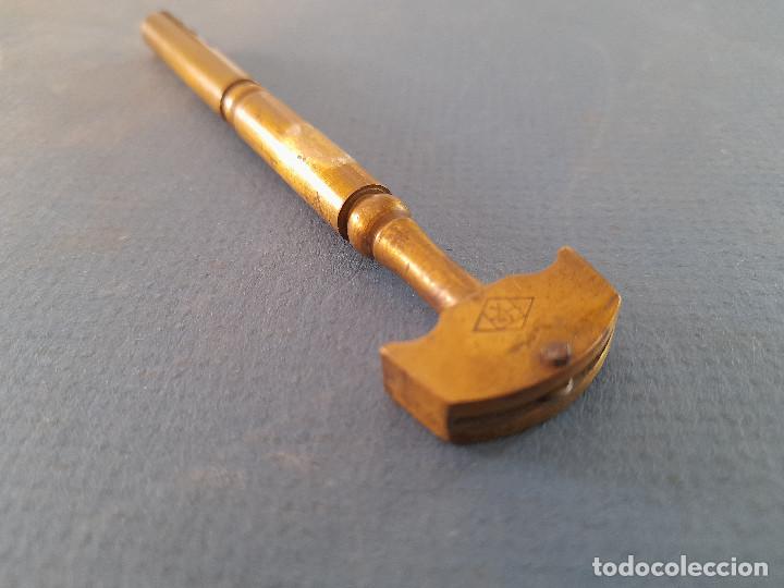 Antig&uuml;edades: cortacristales britanico de laton, 11cm aprox - Foto 5