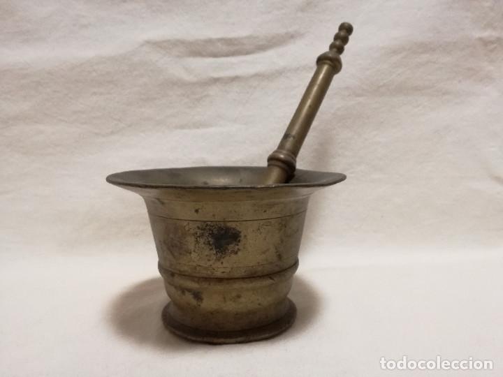 Antig&uuml;edades: ALMIREZ O MORTERO DE BRONCE / LATON - Foto 2