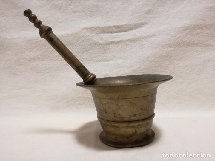 Antig&uuml;edades: ALMIREZ O MORTERO DE BRONCE / LATON - Foto 4