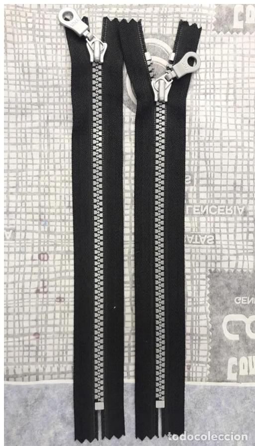 Antig&uuml;edades: Lote 8 cremalleras 22 cm negras - Foto 1