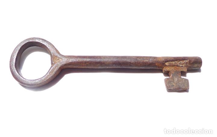 Antig&uuml;edades: LLAVE DE FORJA. COLECCI&Oacute;N.- 15,5 CM DE LARGO - Foto 4