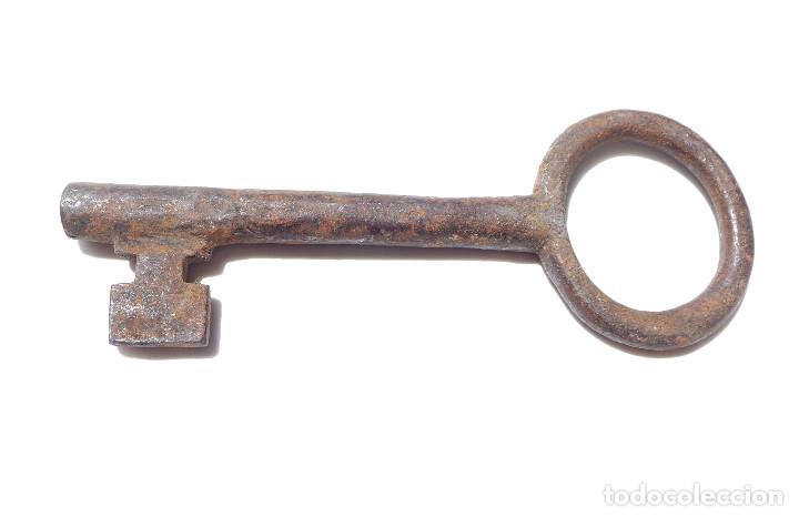 Antig&uuml;edades: LLAVE DE FORJA. COLECCI&Oacute;N.- 14 CM DE LARGO - Foto 1