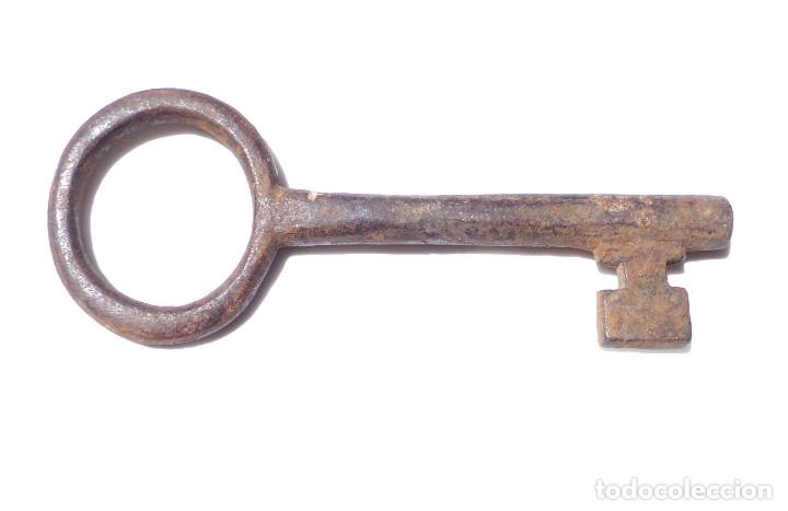 Antig&uuml;edades: LLAVE DE FORJA. COLECCI&Oacute;N.- 14 CM DE LARGO - Foto 2