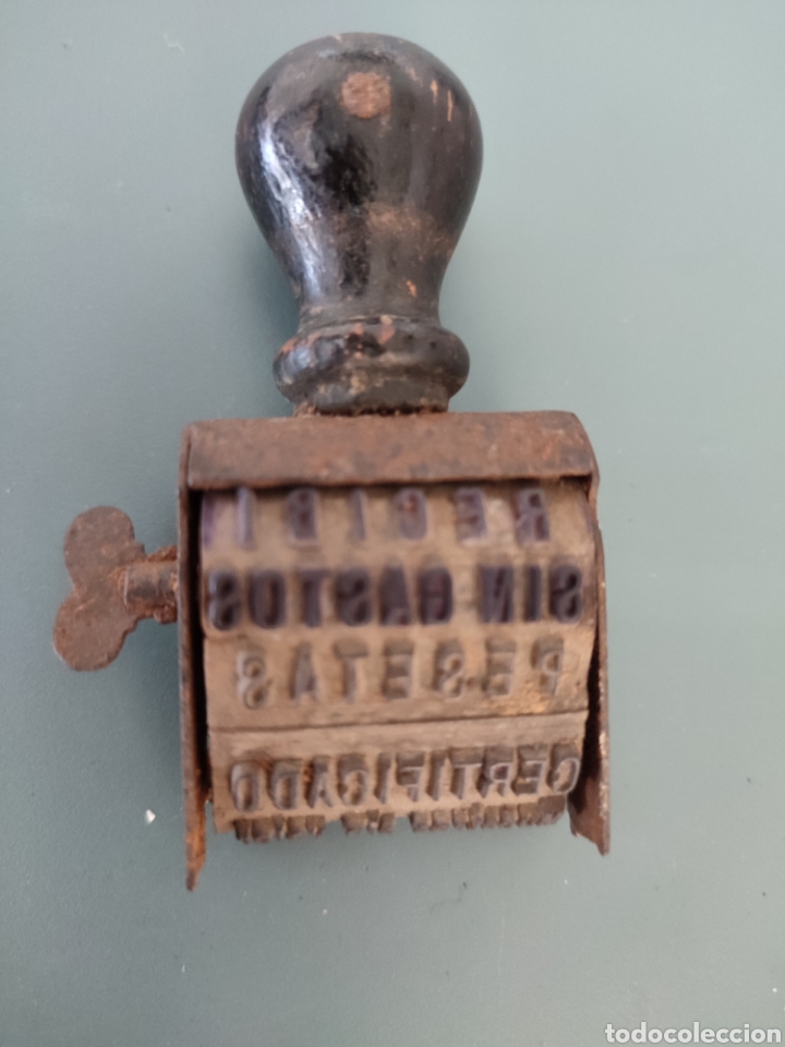 Antig&uuml;edades: Antiguo tamp&oacute;n a&ntilde;os 40 - Foto 4