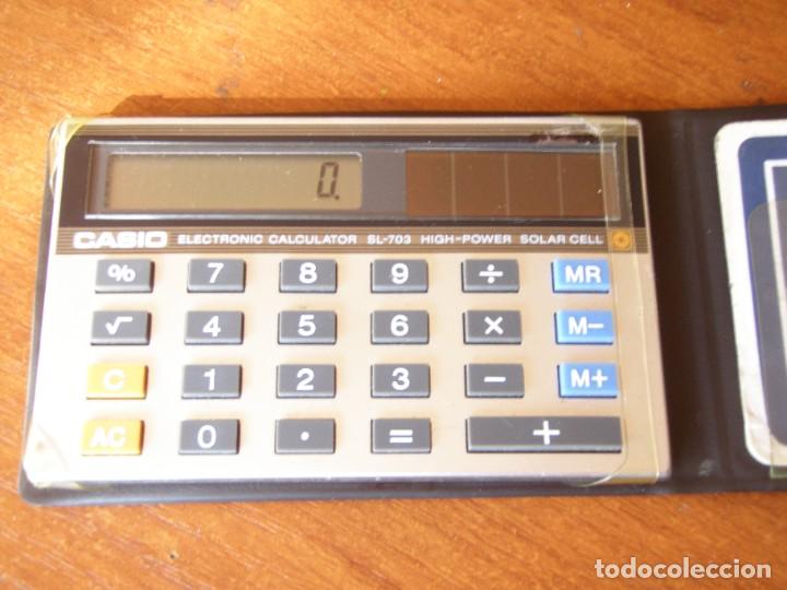 Antig&uuml;edades: CASIO SOLAR FUNCIONANDO SL-703 SL703 RARA - Foto 6