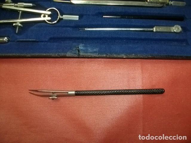 Antig&uuml;edades: CAJA DE COMP&Aacute;S COMPASES STAEDTLER (10 PIEZAS) - Foto 6