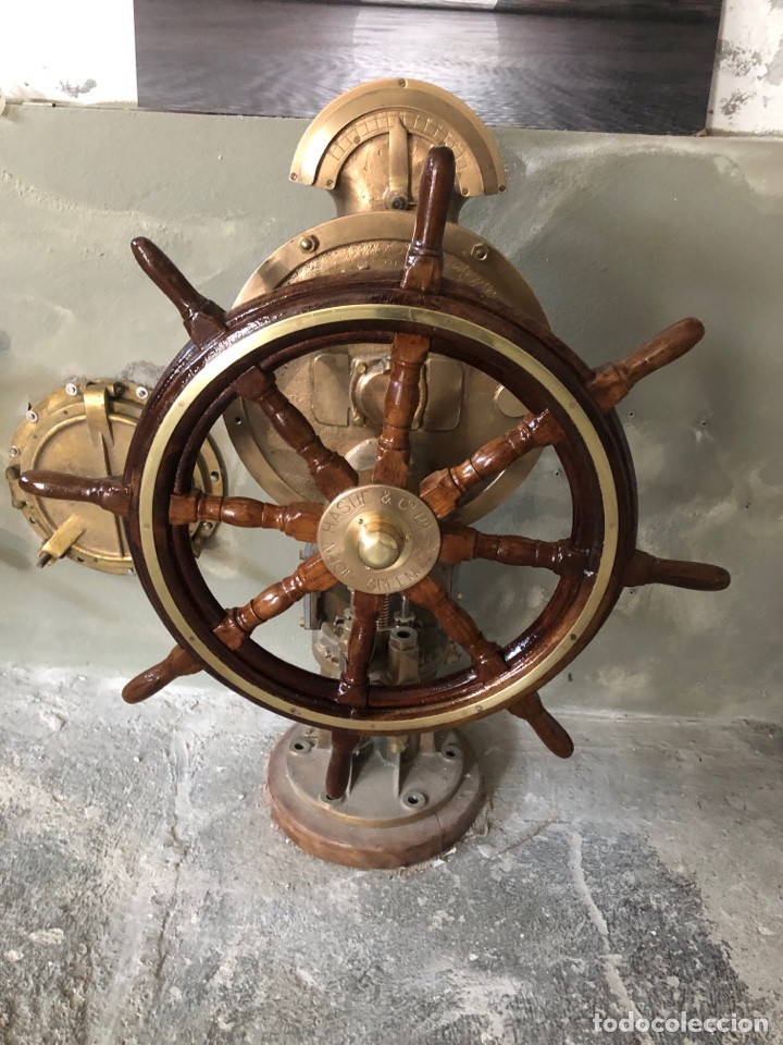 Antig&uuml;edades: Timonera barco, mando timon - Foto 2