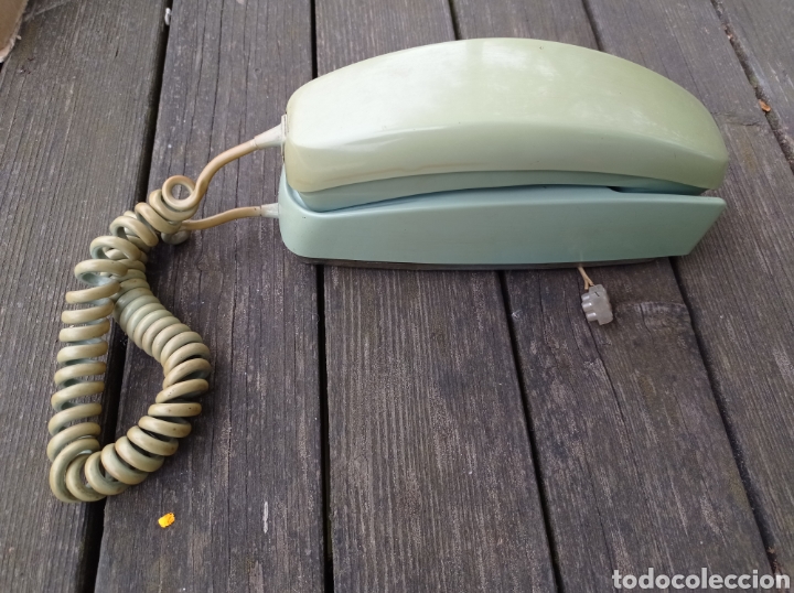Tel&eacute;fonos: TELEFONO GONDOLA VERDE PLASTICO. - Foto 1